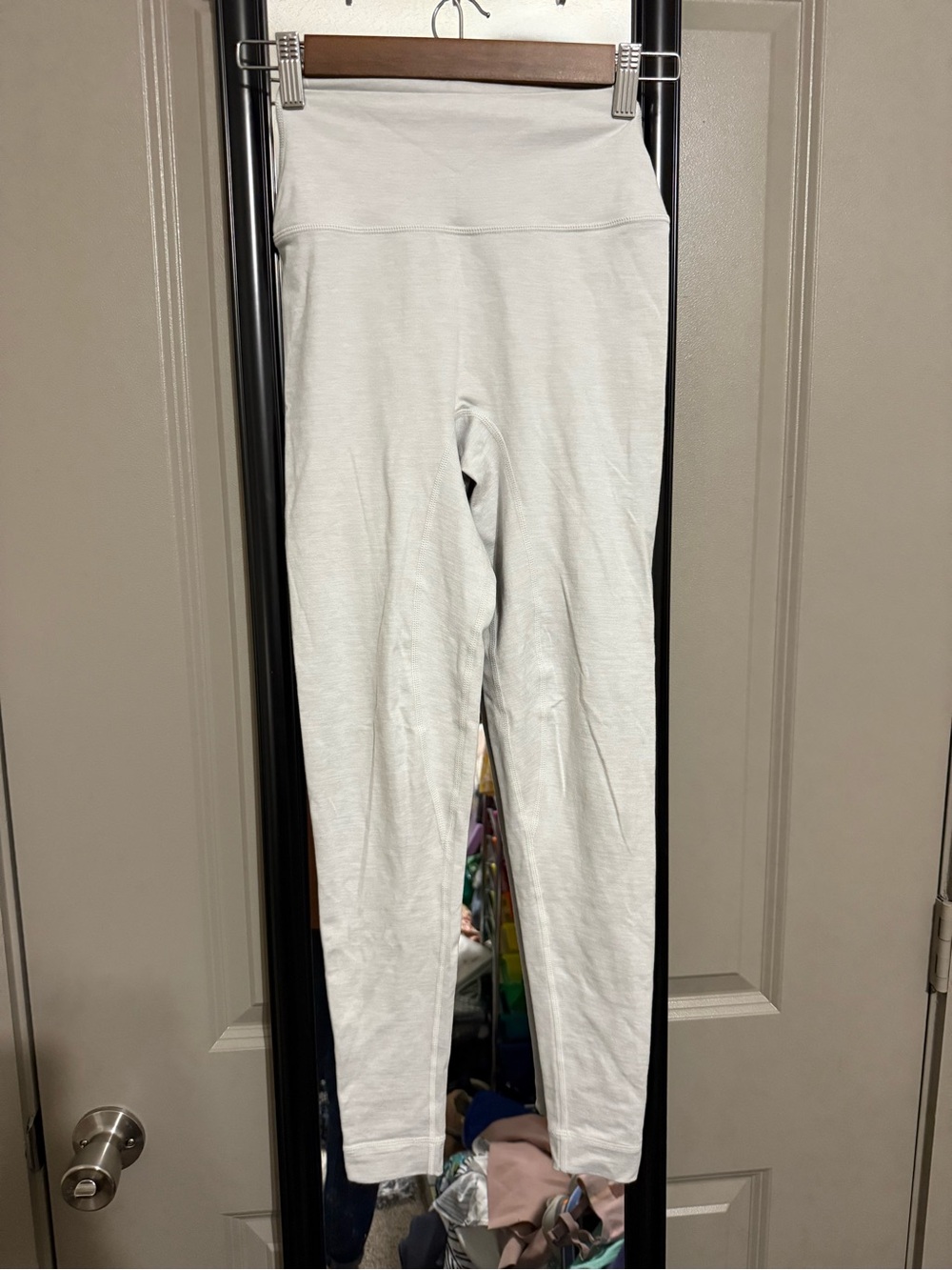 women’s White High-Waist Leggings by SET